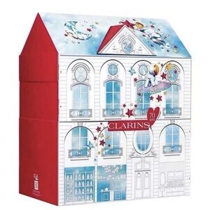 Clarins Festive Red and White Holiday Calendar